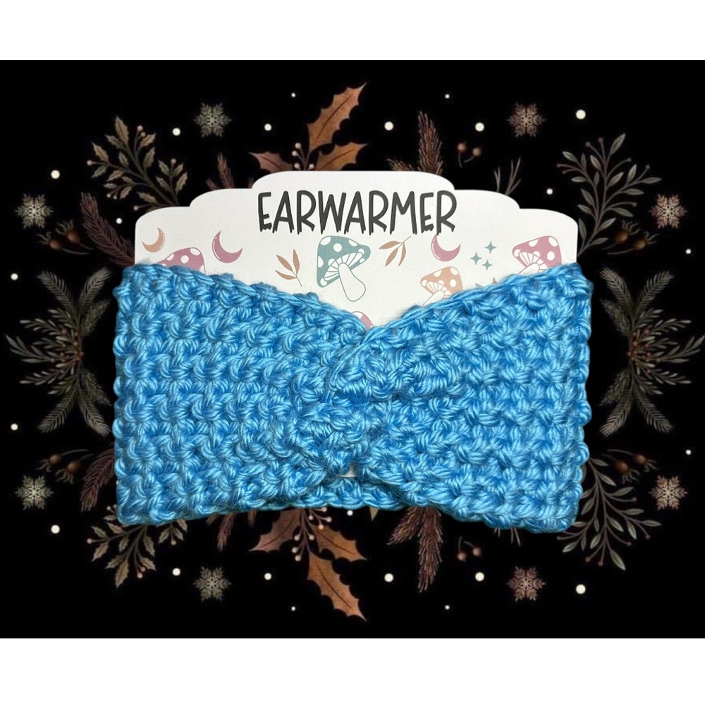 Twisted Frost Wool Blend Earwarmer Headband